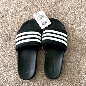Adidas black Adilette comfort sandals . US 7, UK 6, 39